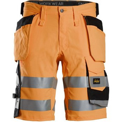 Spodnie Krótkie Odblaskowe Stretch z workami kieszeniowymi, EN20471/1 Snickers Workwear 61355504