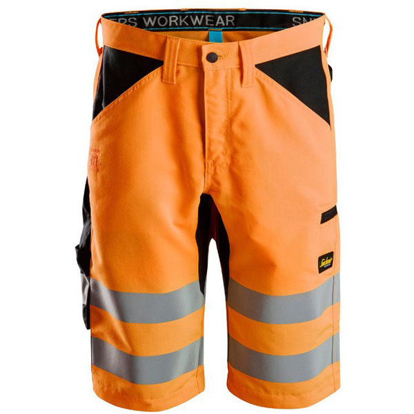 6132 Spodnie Krótkie Odblaskowe LiteWork+, EN 20471/1 (kolor pomarańczowy odblaskowy) Snickers Workwear
