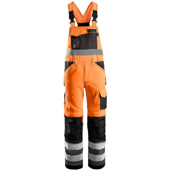 0113 Spodnie Odblaskowe z szelkami, EN 20471/2 (kolor: pomarańczowo-czarne) Snickers Workwear
